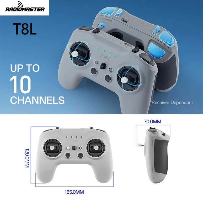 Drone Gimbal - RadioMaster T8L, Pengontrol Radio M2 2.4GHz
