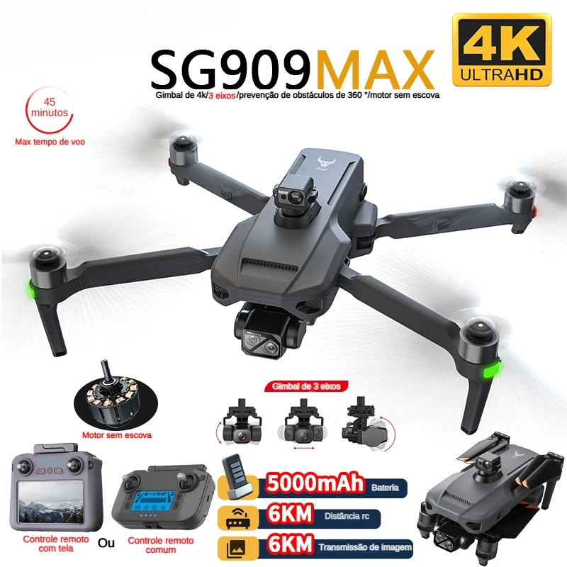 Drone Gimbal - ZLL SG909 SG909MAX Drone profesional, Drone
