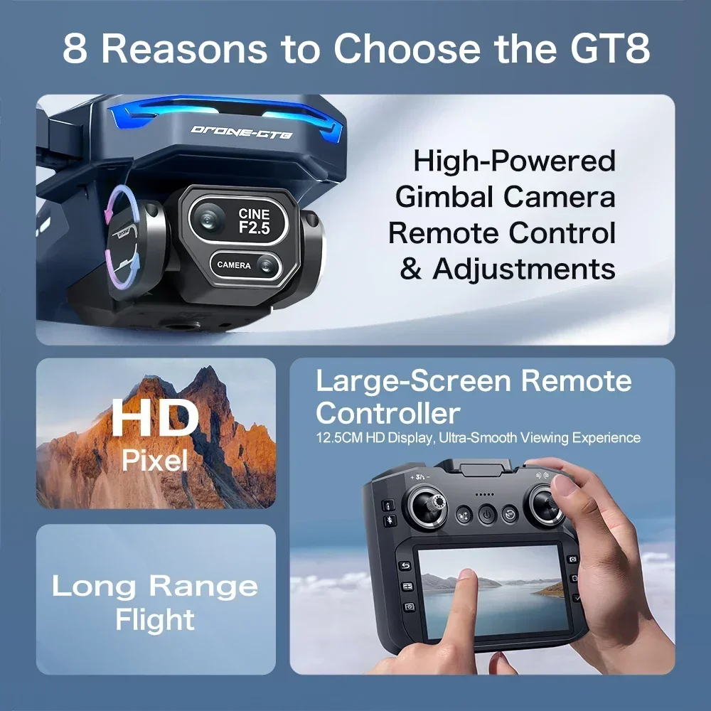 Drone 4K HD GT8 Kamera Menghin - Jjrc Drone X12 ulasan dan harga